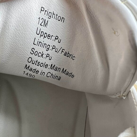 Steven Madden Sneakers Mens Size 12M White Prighton Lace Up Leather Low Top - Picture 12 of 12